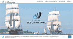 Desktop Screenshot of kieler-beschriftung.de